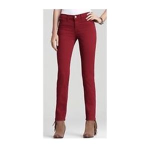 J Brand Skinny Leg Jeans in Black Cherry